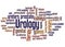 Urology word cloud concept