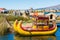 Uros floating Islands peruvian Andes Puno Peru