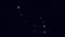 Ursa Minor constellation, gradually zooming rotating image