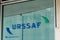 Urssaf text logo and brand sign office government agency responsible for collecting