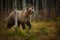 Ursus arctos. The brown bear is the largest predator in Europe.