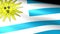 Uruguay Flag Waving