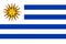 Uruguay national flag. Official flag of Uruguay, accurate colors