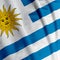 Uruguayan Flag Closeup