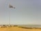 Uruguayan Flag in the Coast of Punta del Este