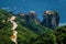 The ?urve road to Holy Trinity Monastery, Meteora, Greece