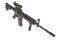 US Army carbine with silencer isolated on a white background