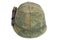 US Army helmet Vietnam war period with camouflage cover, magazine with ammo