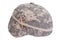 Us army kevlar helmet with camouflage cover with ammo amulet