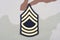 US ARMY Master Sergeant rank patch on desert uniform