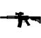 US Army, Police fully automatic machine gun Colt M4 / M16 Carbine Caliber 5.56mm United States Marine Corps and United States Arme