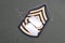 Us army uniform with blank dog tags and sergeant rank patch