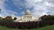 US Capital building, Congress under a blue sky 4k wide shot - Washington DC