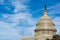US Capitol Buiding Washington DC Dome Detail Closeup Alone Daylight Shadow Sunshine American Landmark