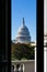 US Capitol Buiding Washington DC Dome Detail Closeup Alone Daylight Shadow Sunshine American Landmark