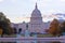 US Capitol building at autumn dawn