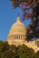 US Capitol building in Fall at sunset