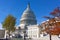 US Capitol grounds in autumn.