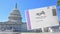 The US Capitol with Mail in Ballots