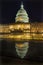 US Capitol Reflection Night Stars Washington DC Reflection