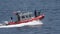 US Coast Guard with Machine Gun on Water