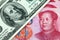 US dollar and Chinese yuan