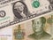 US dollar and chinese yuan banknotes, currency exchange, money c