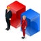 Us Election 2016 Debate Pools Icon Set Democrat Republican