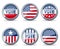US Election Campaign Buttons
