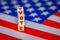US elections 2024, Vote icon and United States flag, Election campaign and voting in America