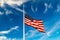 US Flag Flying at Half-Staff