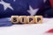 The US flag has cubes with the inscription - SIPP