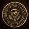 US Golden Presidential Seal Emboss