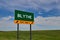 US Highway Exit Sign for Blythe