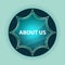 About Us magical glassy sunburst blue button sky blue background