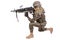 US MARINES with M249 machine gun