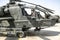 US military helicopter gunship in Afghanistan on mission in 2019