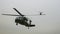 US military helicopter gunship in Afghanistan on mission in 2019