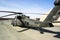 US military helicopter gunship in Afghanistan on mission in 2019