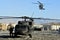 US military helicopter landing