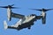 US Navy Bell Boeing CMV-22B Osprey tiltrotor military transport aircraft from VRM-30 DET 2 Titans.