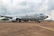 US Navy Boeing P-8 Poseidon maritime patrol plane on the tarmac of RAF Fairford. UK - July 13, 2018