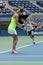 US Open 2016 women doubles champions Lucie Safarova L of Czech Republic and Bethanie Mattek-Sands of United States
