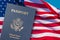 US Passport. Citizen, citizenship. United States of America. Get id chip Passport after Green Card US Permanent resident