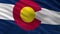 US state flag of Colorado seamless loop