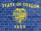 US States Concept: Oregon Flag Wall