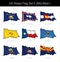 US States Flag Set - Mid West