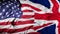 US - UK Combined Flag | United States and United Kingdom Relations Concept | American - British Relationship Cover Background