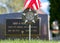 US Veteran Marker in Cemetery