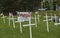 US Veteran Suicide Awareness Display at Cemetary